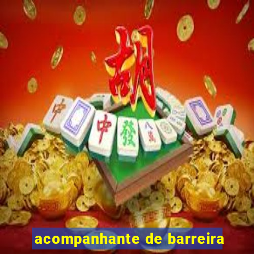 acompanhante de barreira